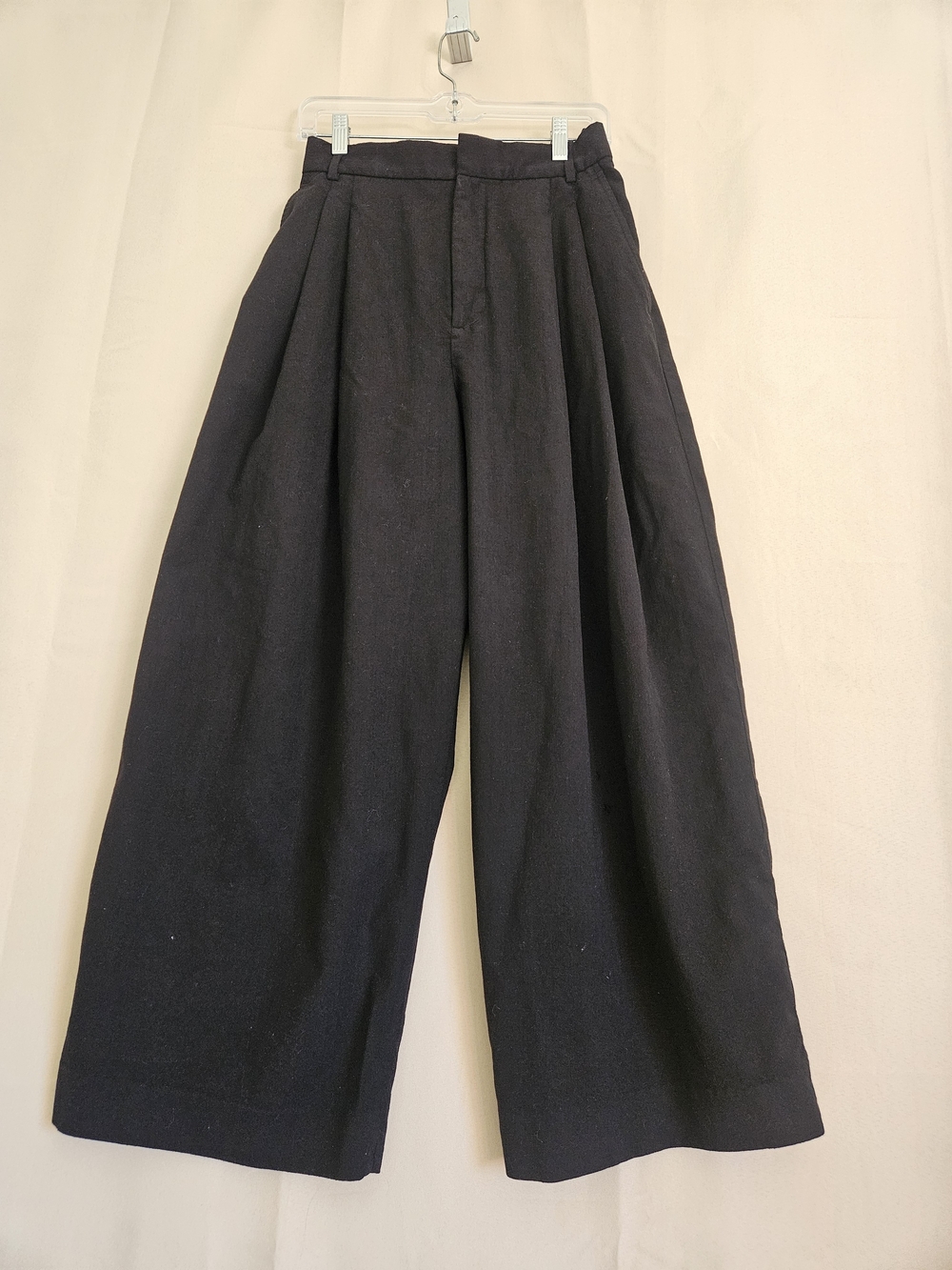 Banana Republic Black Barrel Wide-Leg Women's Baggy Pants Size 10